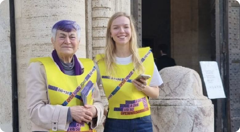 Diventa volontario - unisciti al team di Open House Roma